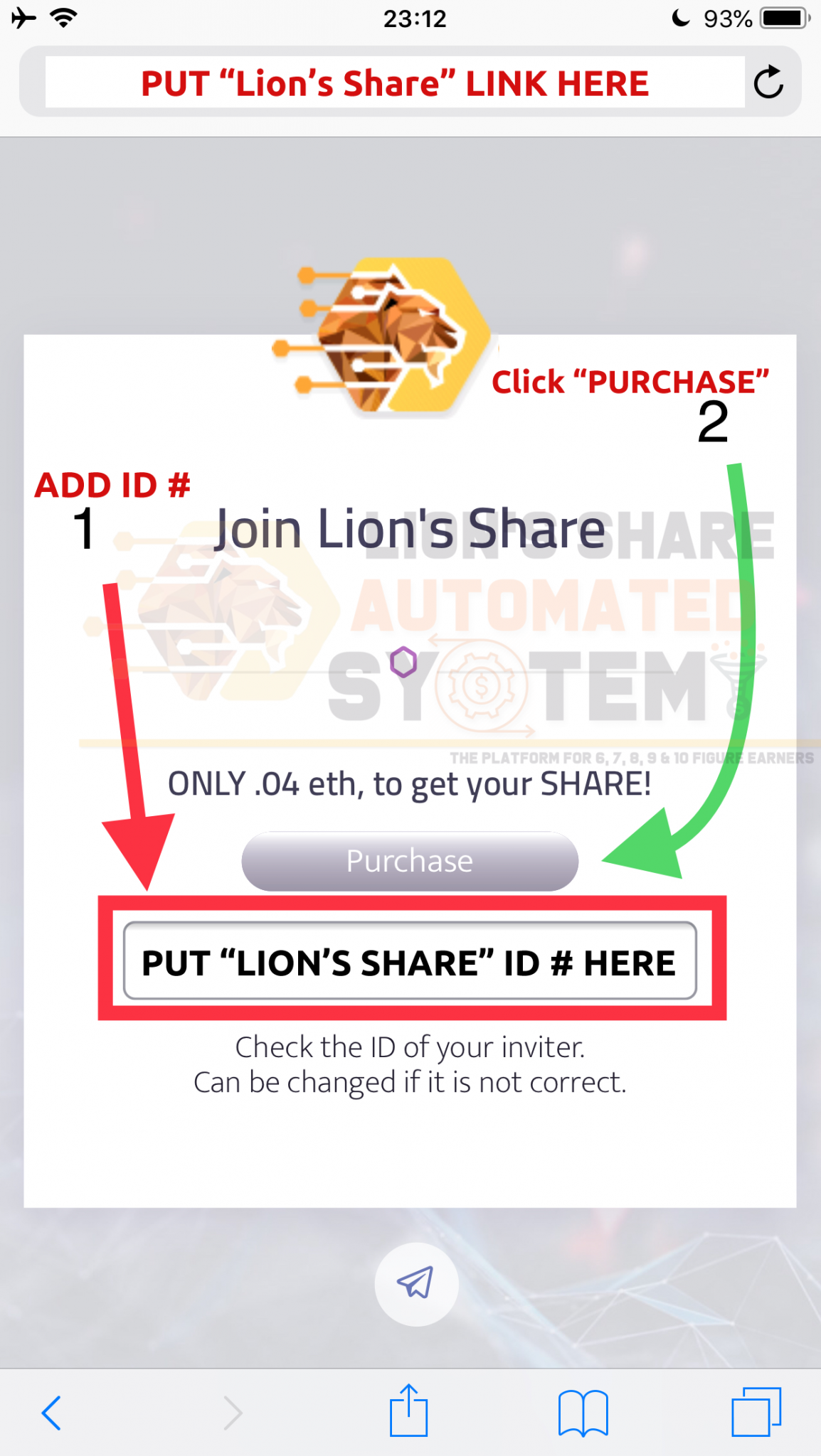 Lionshare login 2 This Automated System TAS 